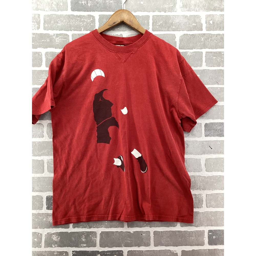 Jordan Brand Red Graphic T-Shirt XL Jumpman Silhouette Short Sleeve Tee